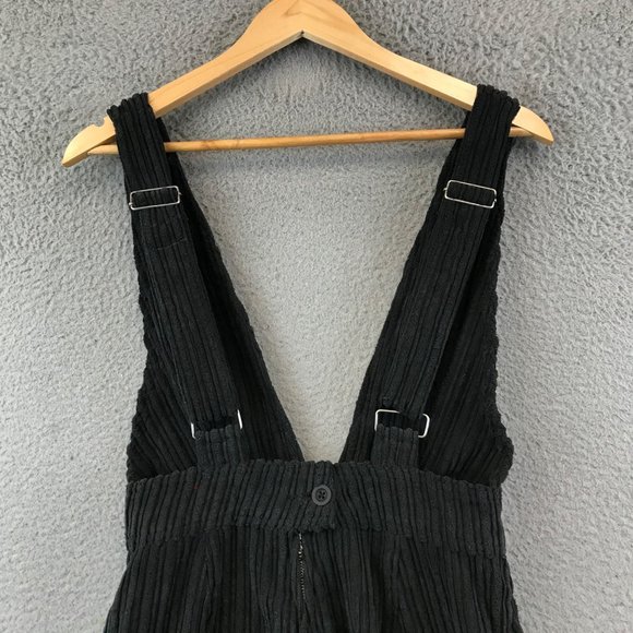 BDG  Eleanor Corduroy Cross-Back Jumpsuit black size 0 - Picture 3 of 11